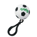 Soccer Ball Sports Projection Key Chain - Black & White Projection Image